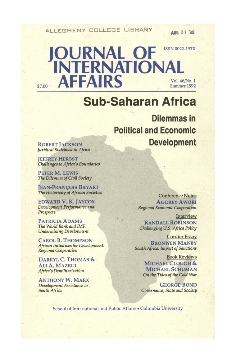 Sub Saharan Africa Cover Image