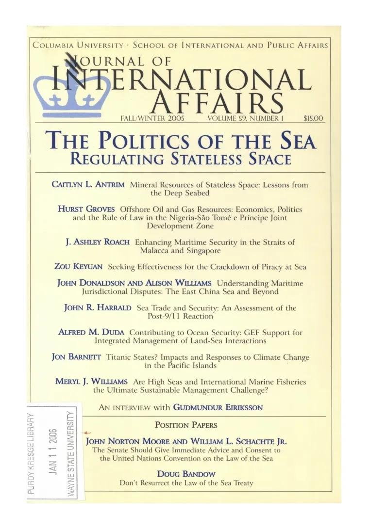 The Politics of the Sea Cover Image