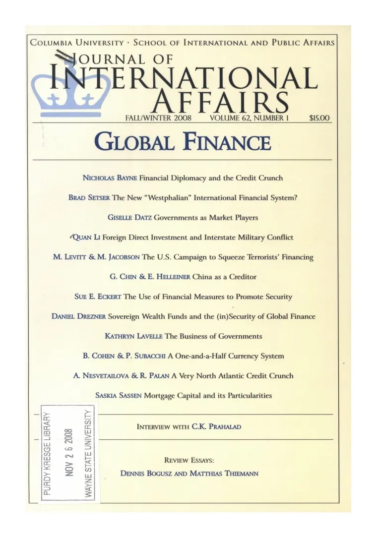 Global Finance Cover Image