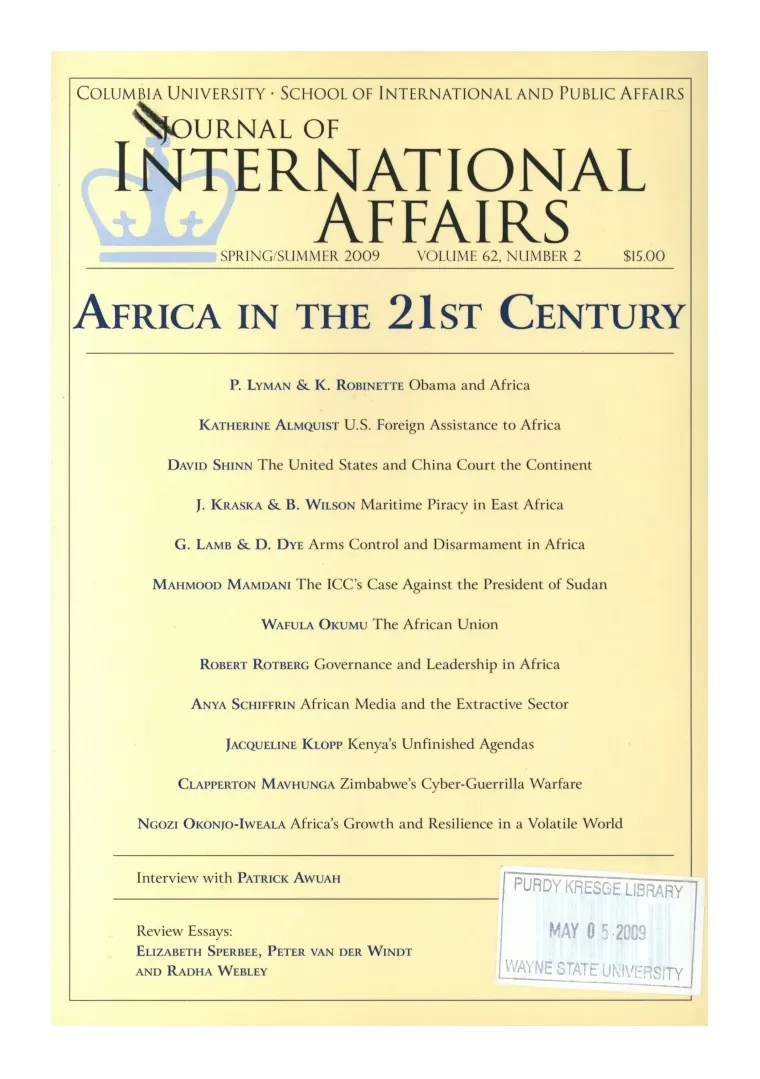 Africa in the 21st Century Cover Image